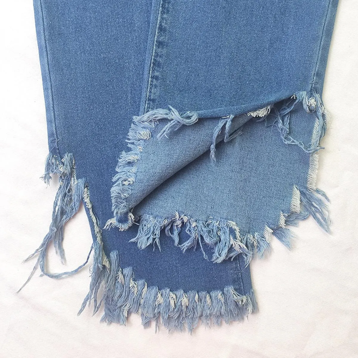 Jeans a vita alta 2023 Jeans skinny slim con spacco diagonale Pantaloni in denim da donna vintage femminili Pantaloni a matita S