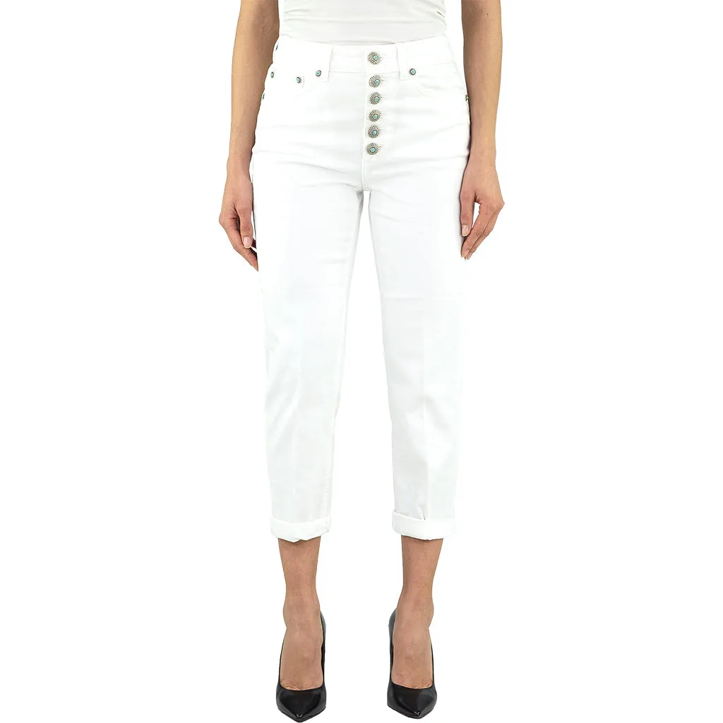 Jeans DONDUP Koons Gioiello DP268B Bianco