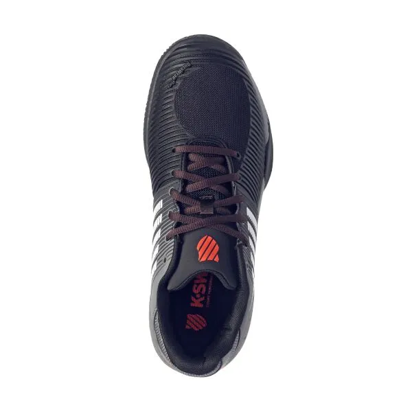 K-SWISS EXPRESS LIGHT 2 MEN’S Jet Black/Steel Grey/Spicy Orange scarpa tennis uomo all-court