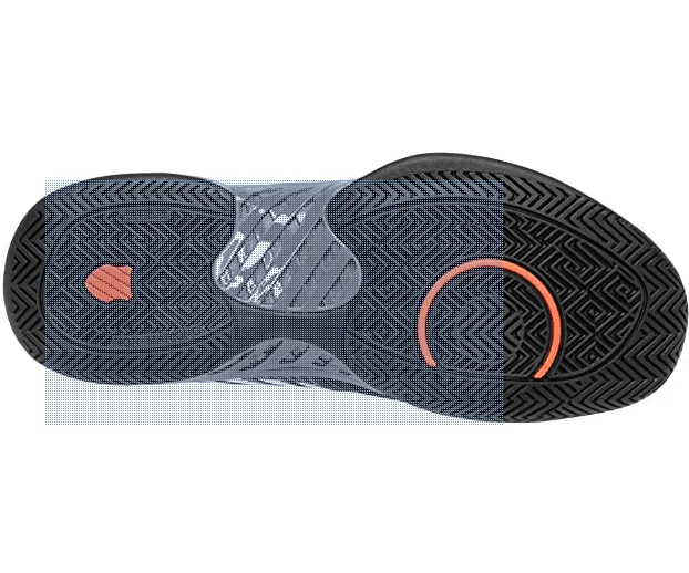 K-SWISS EXPRESS LIGHT 2 MEN’S Jet Black/Steel Grey/Spicy Orange scarpa tennis uomo all-court