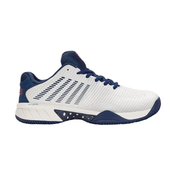 K-SWISS HYPERCOURT EXPRESS 2 HB Men’s Blanc/Opal/Lolipop scarpa tennis campo terra battuta uomo