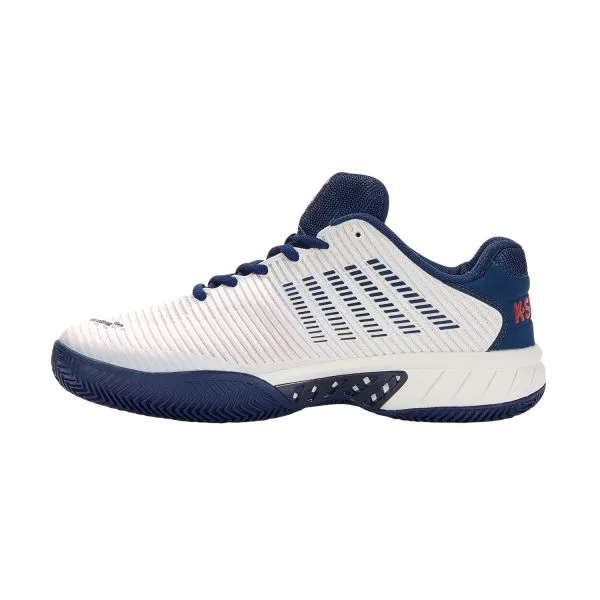 K-SWISS HYPERCOURT EXPRESS 2 HB Men’s Blanc/Opal/Lolipop scarpa tennis campo terra battuta uomo