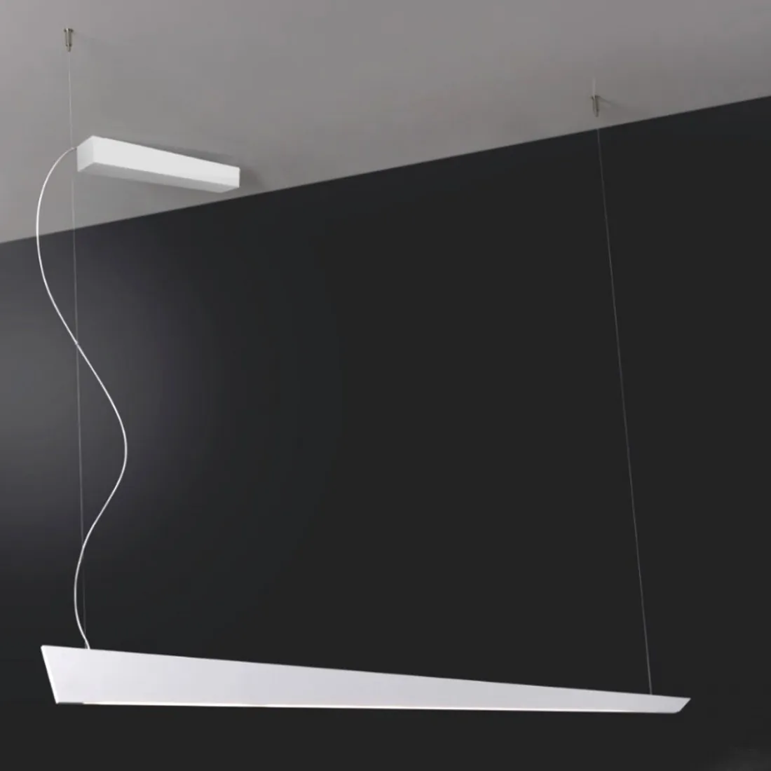 Lampadario moderno Cattaneo illuminazione KATANA 870 100S LED DIMMERABILE biemissione metallo