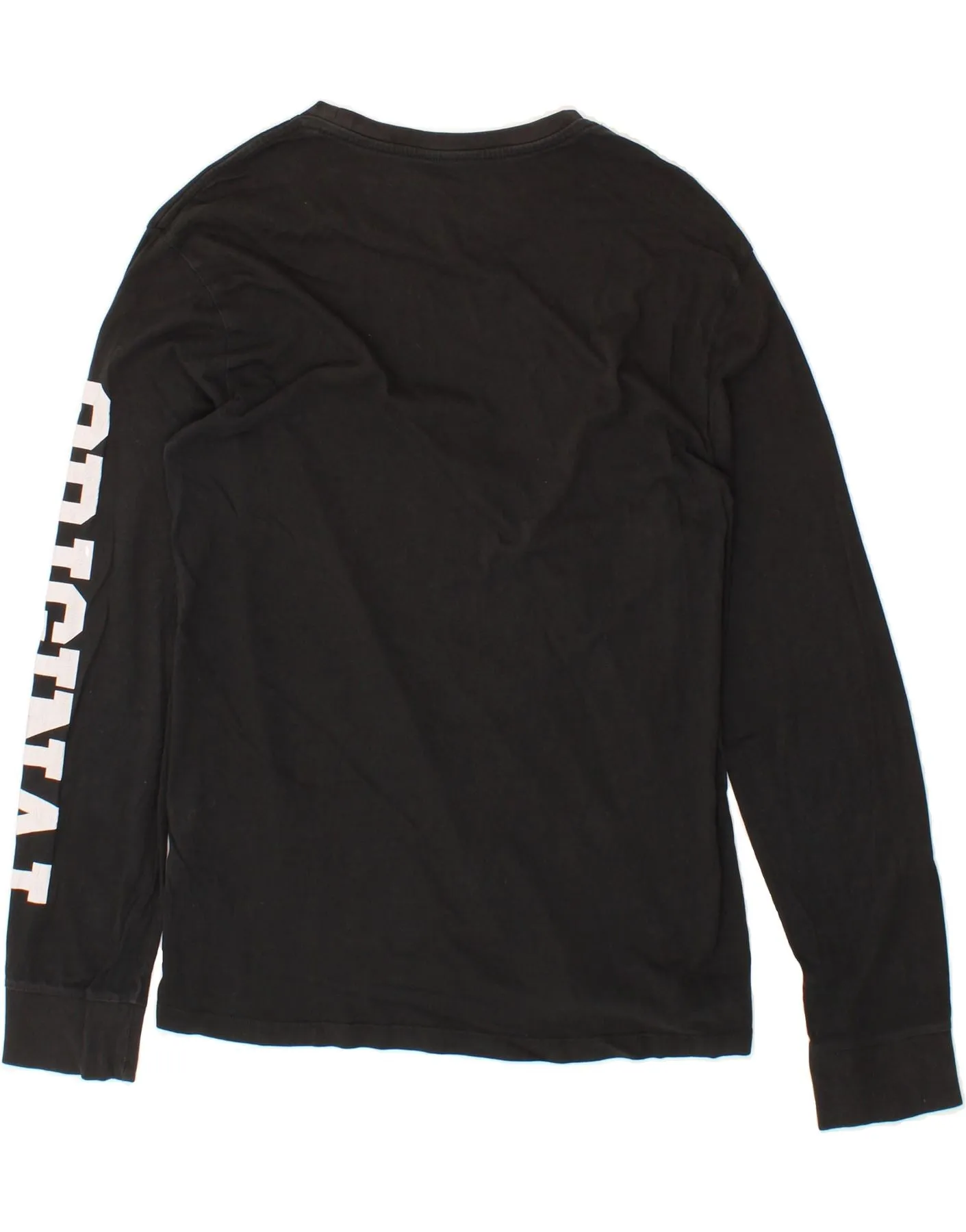 LEVI'S Mens Graphic Top Long Sleeve Large Black Cotton