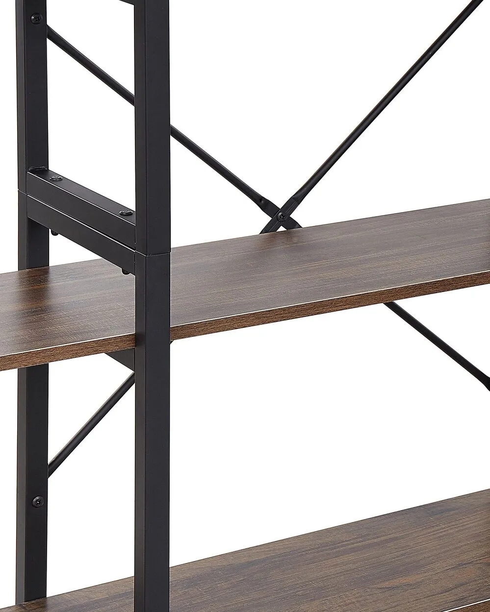 Libreria a 4 ripiani DARBY 140 cm Marrone scuro