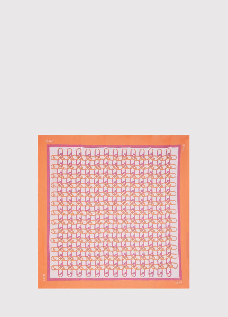 LIU-JO Foulard con logo a catena a.