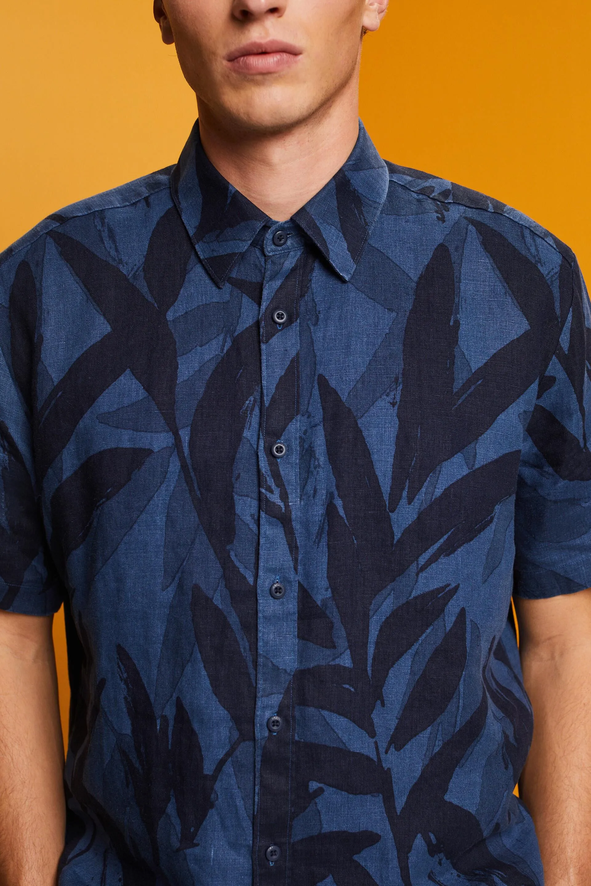 Maglia a fantasia a maniche corte, 100% cotone