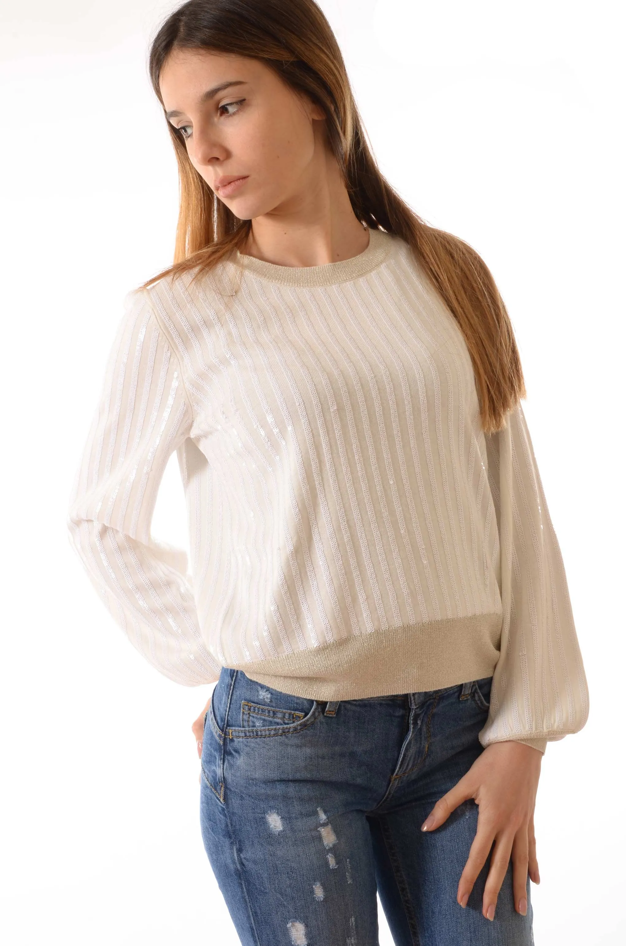 Maglia con paillettes