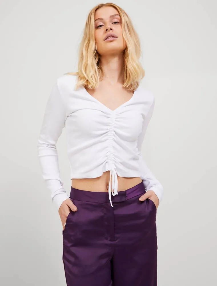 Maglia Manica Lunga Jjxx - Bright White