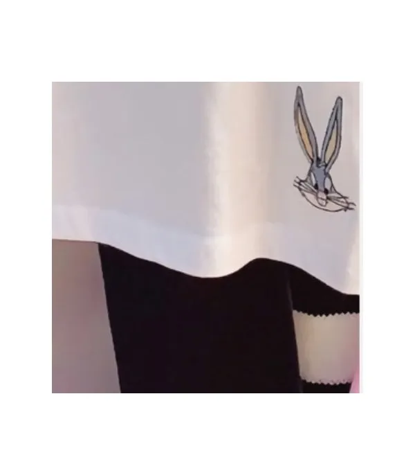 Maglia manica lunga ricami cartoon