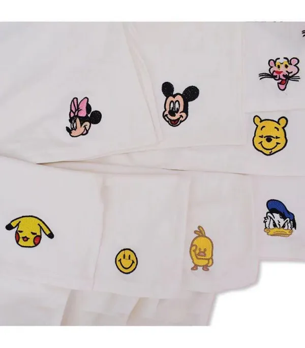 Maglia manica lunga ricami cartoon