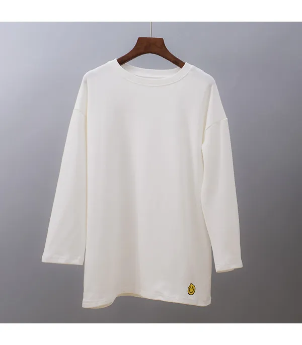 Maglia manica lunga ricami cartoon
