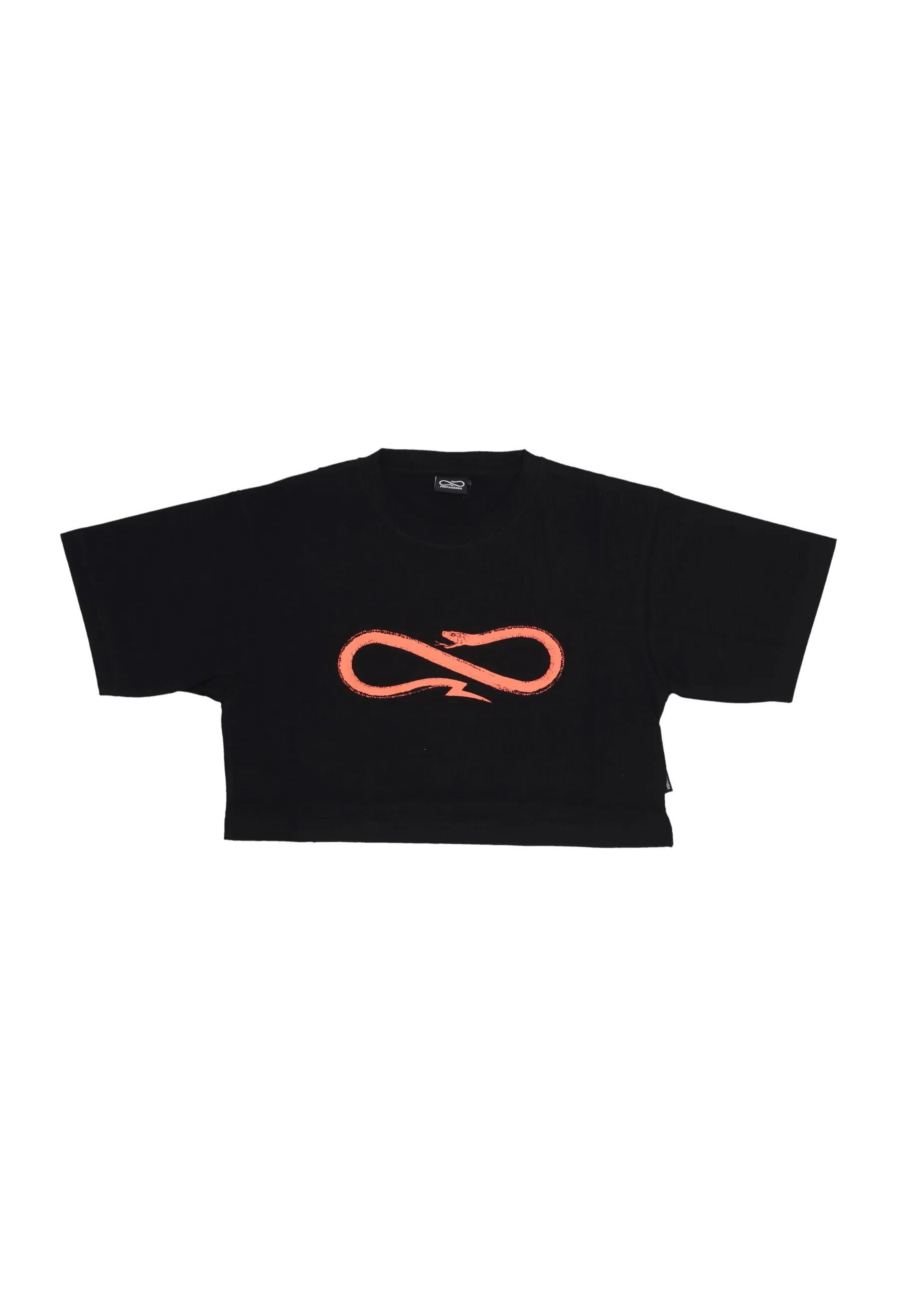 Maglietta Corta Donna W Women Logo Croptop Tee Black