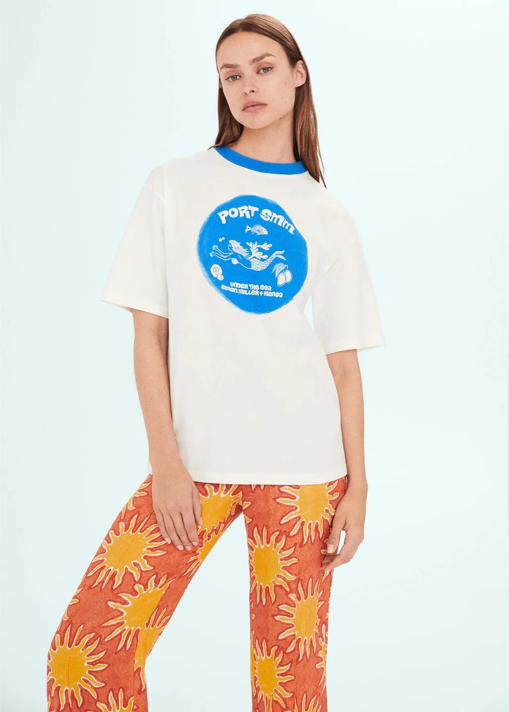 Maglietta oversize stampata