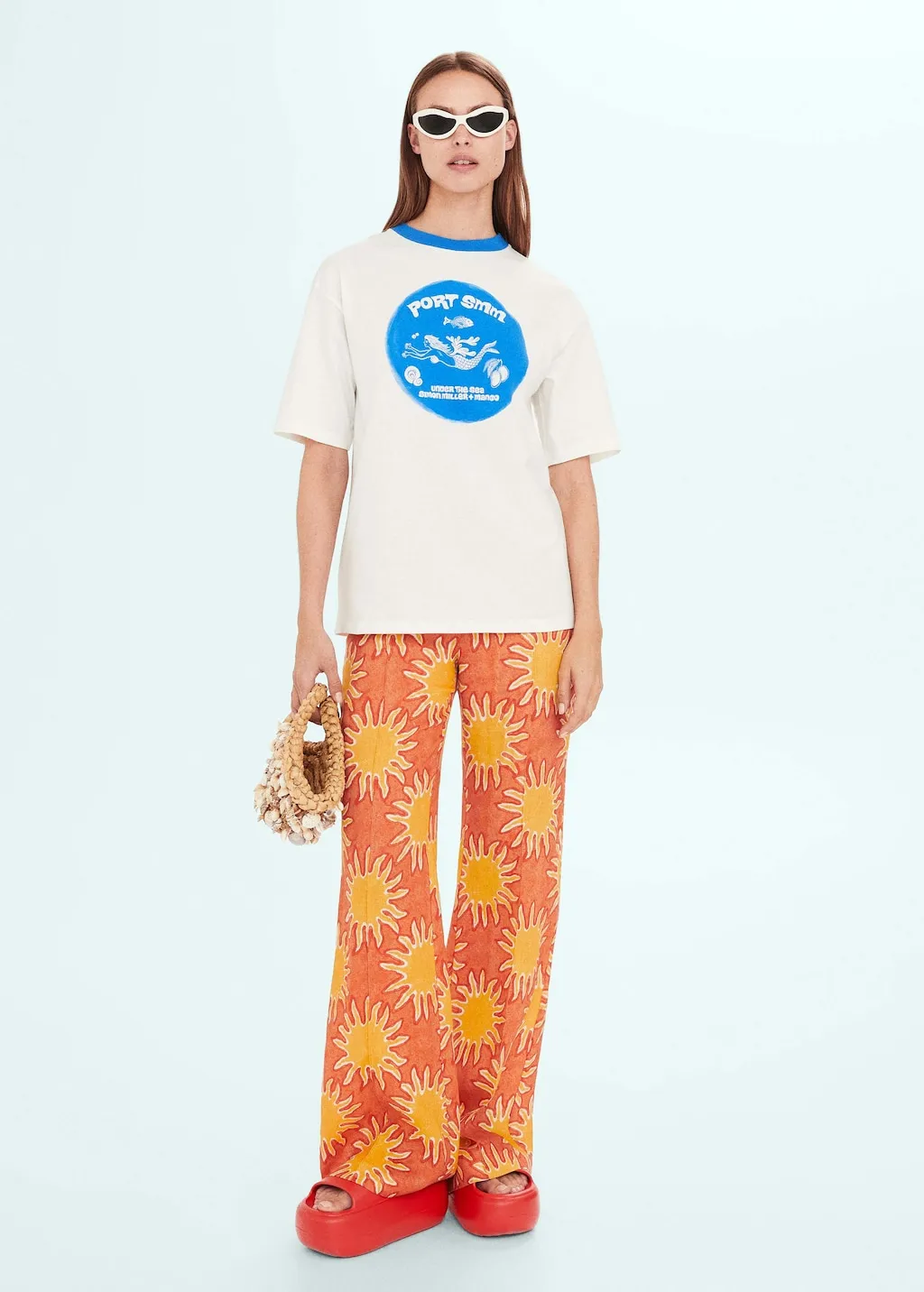 Maglietta oversize stampata