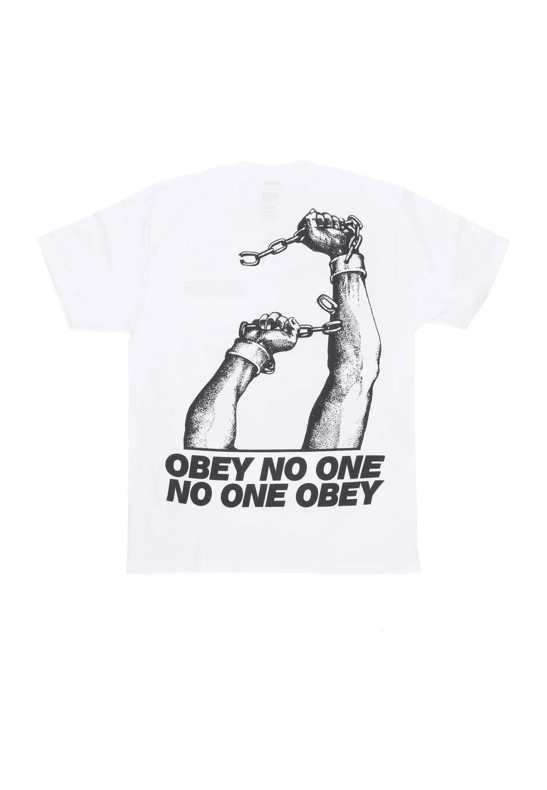 Maglietta Uomo No One Obey Tee White