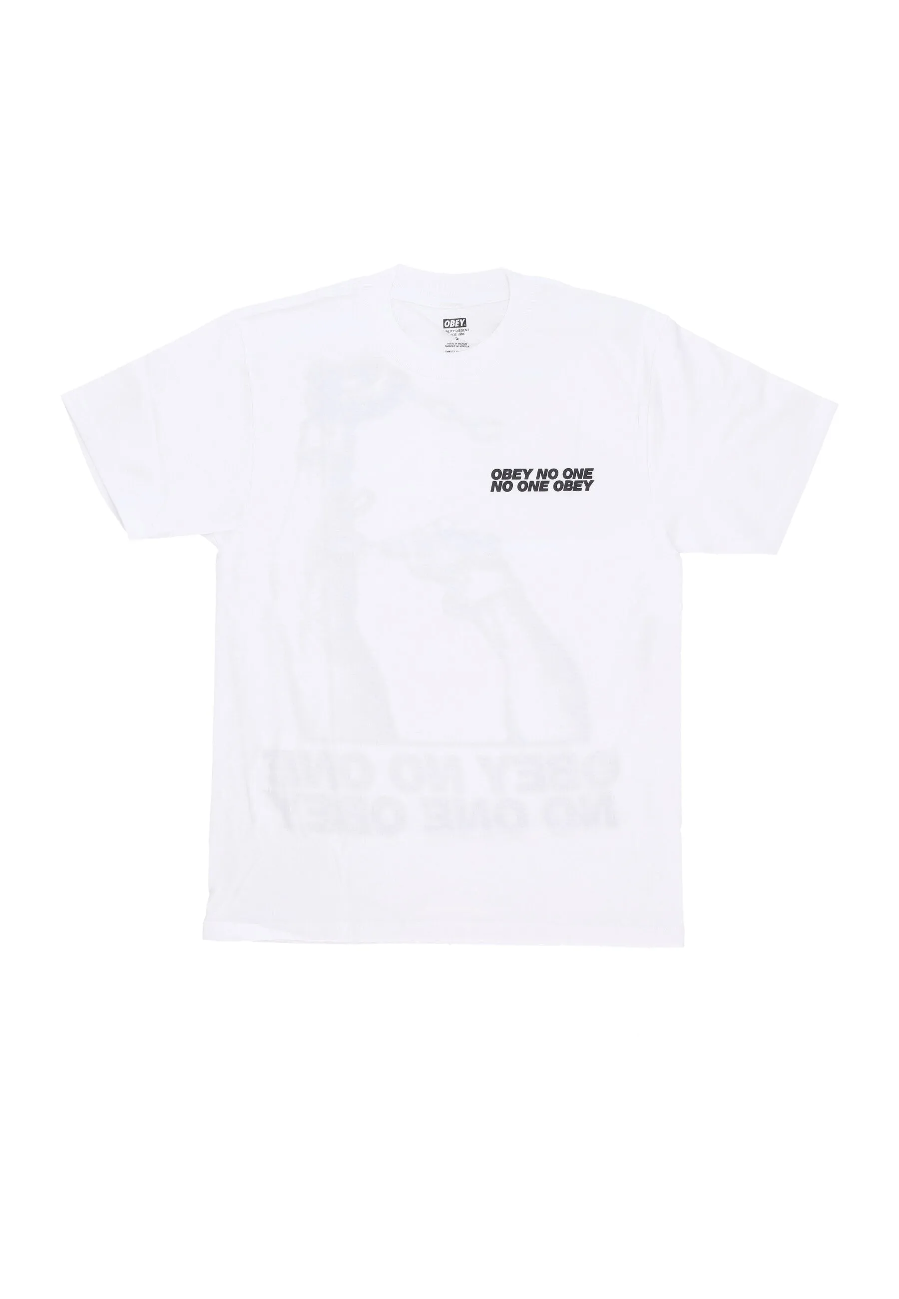 Maglietta Uomo No One Obey Tee White