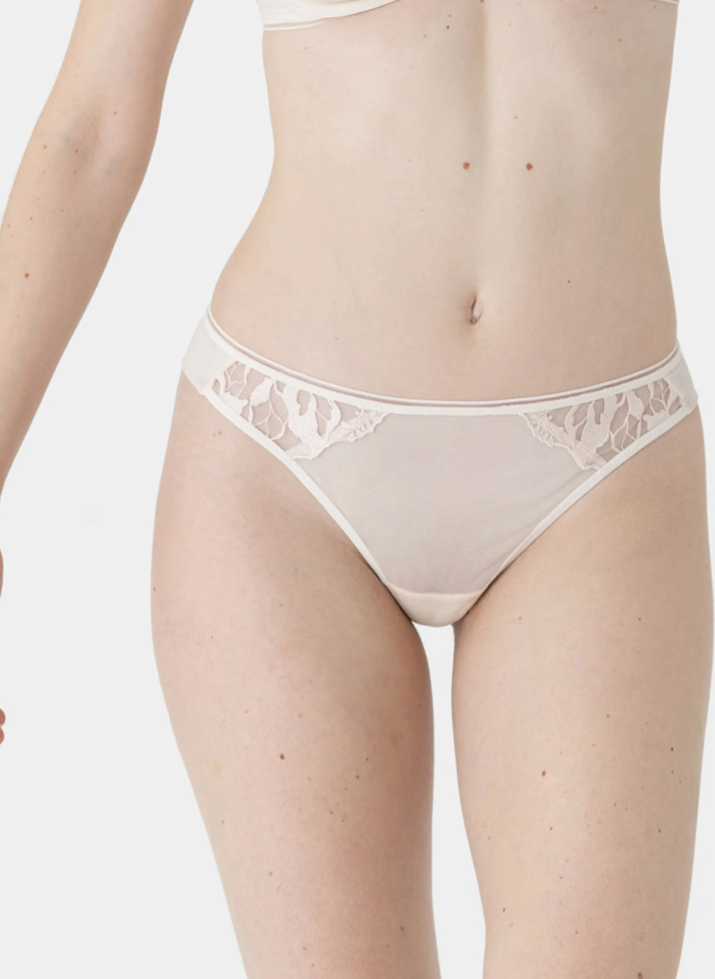  MAISON LEJABY   SIN - Tanga ricamato | Bianco