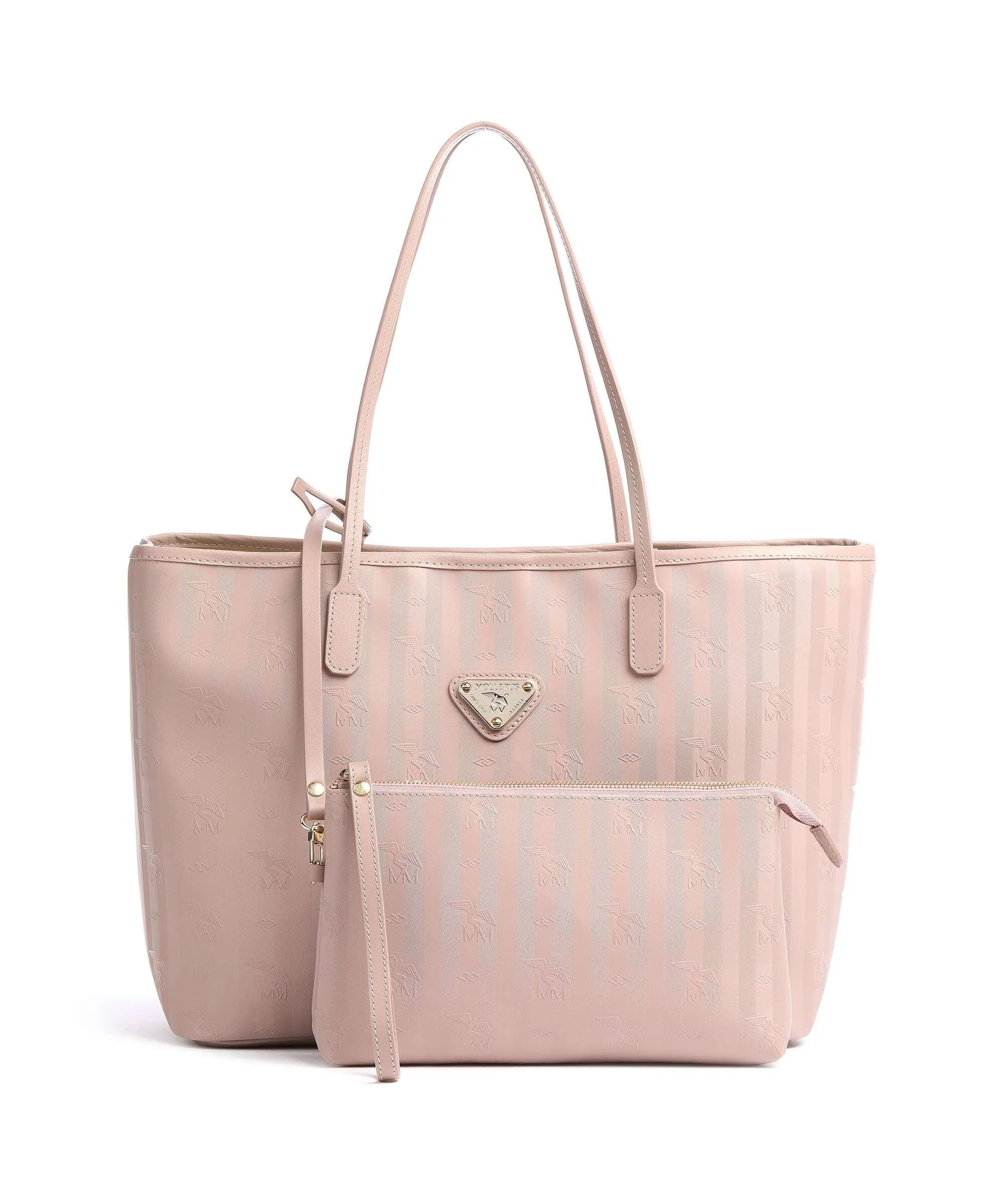  Maison Mollerus Vinerus Bern Borsa shopper tela rosa antico  