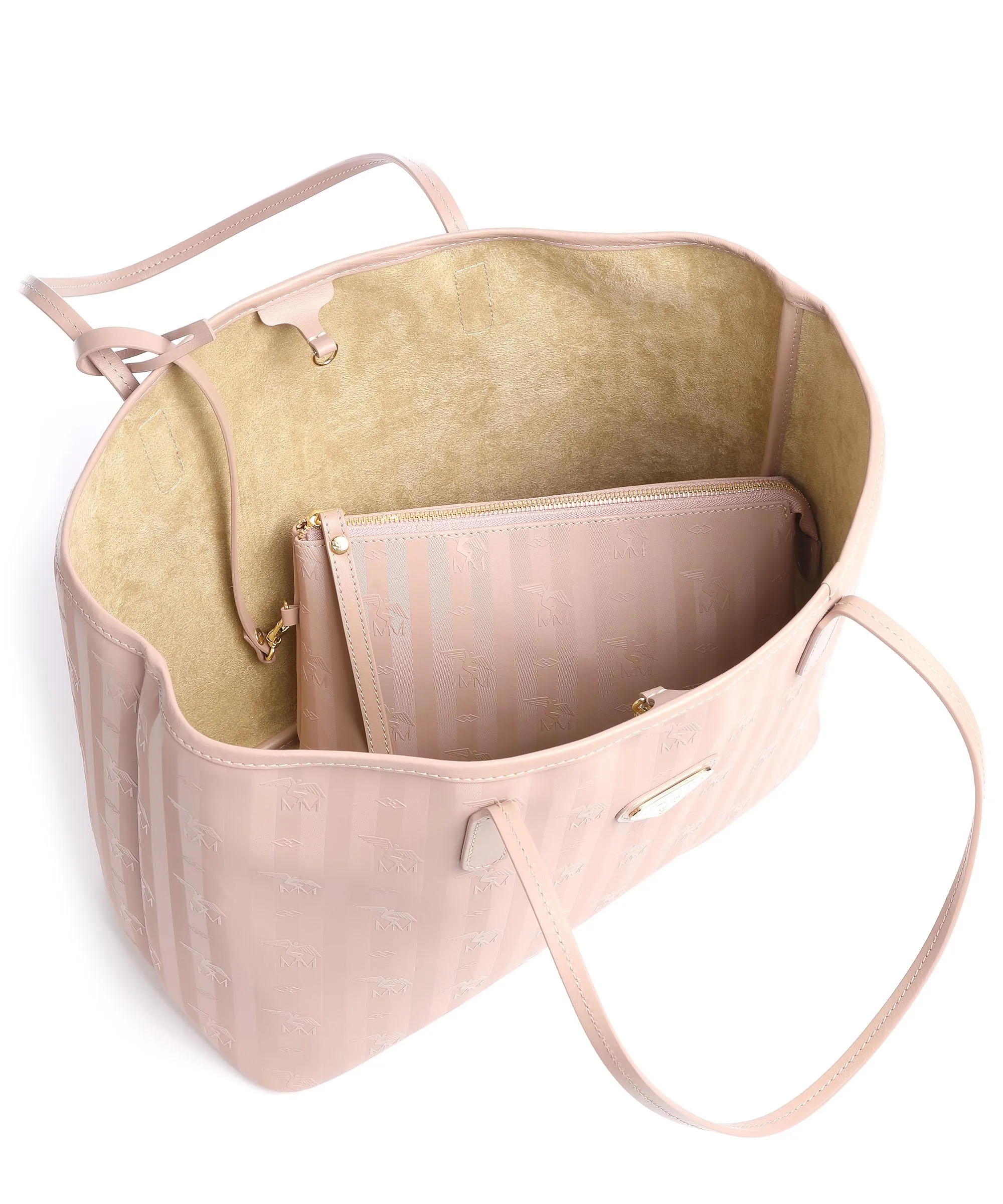  Maison Mollerus Vinerus Bern Borsa shopper tela rosa antico  