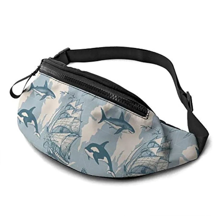 Marsupio per Uomo Donna,Marsupio Marsupio da Viaggio con Cintura Tasca a Tracolla Regolabile Borsa a Tracolla Borsa sul Petto pe