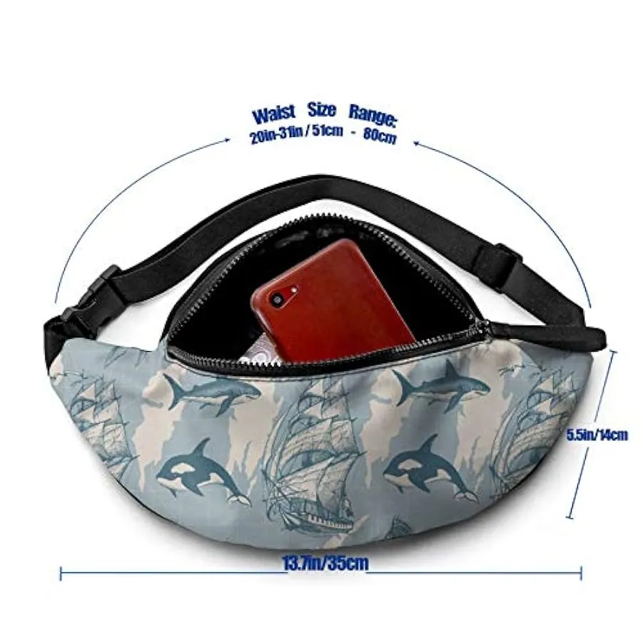 Marsupio per Uomo Donna,Marsupio Marsupio da Viaggio con Cintura Tasca a Tracolla Regolabile Borsa a Tracolla Borsa sul Petto pe