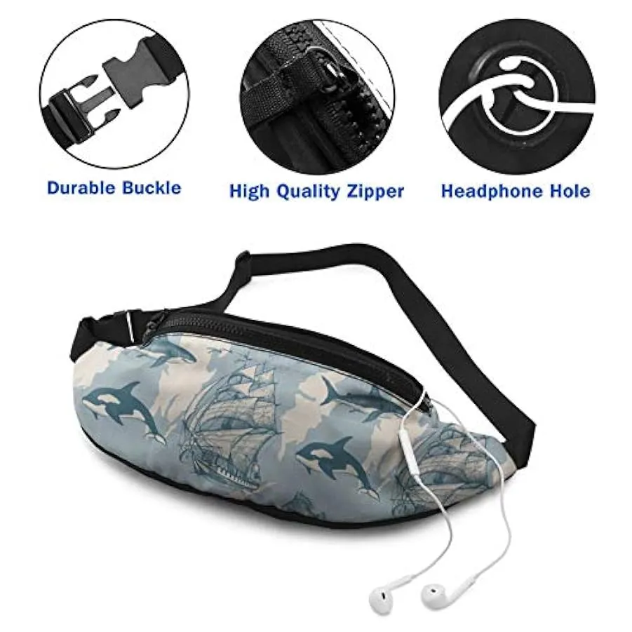 Marsupio per Uomo Donna,Marsupio Marsupio da Viaggio con Cintura Tasca a Tracolla Regolabile Borsa a Tracolla Borsa sul Petto pe