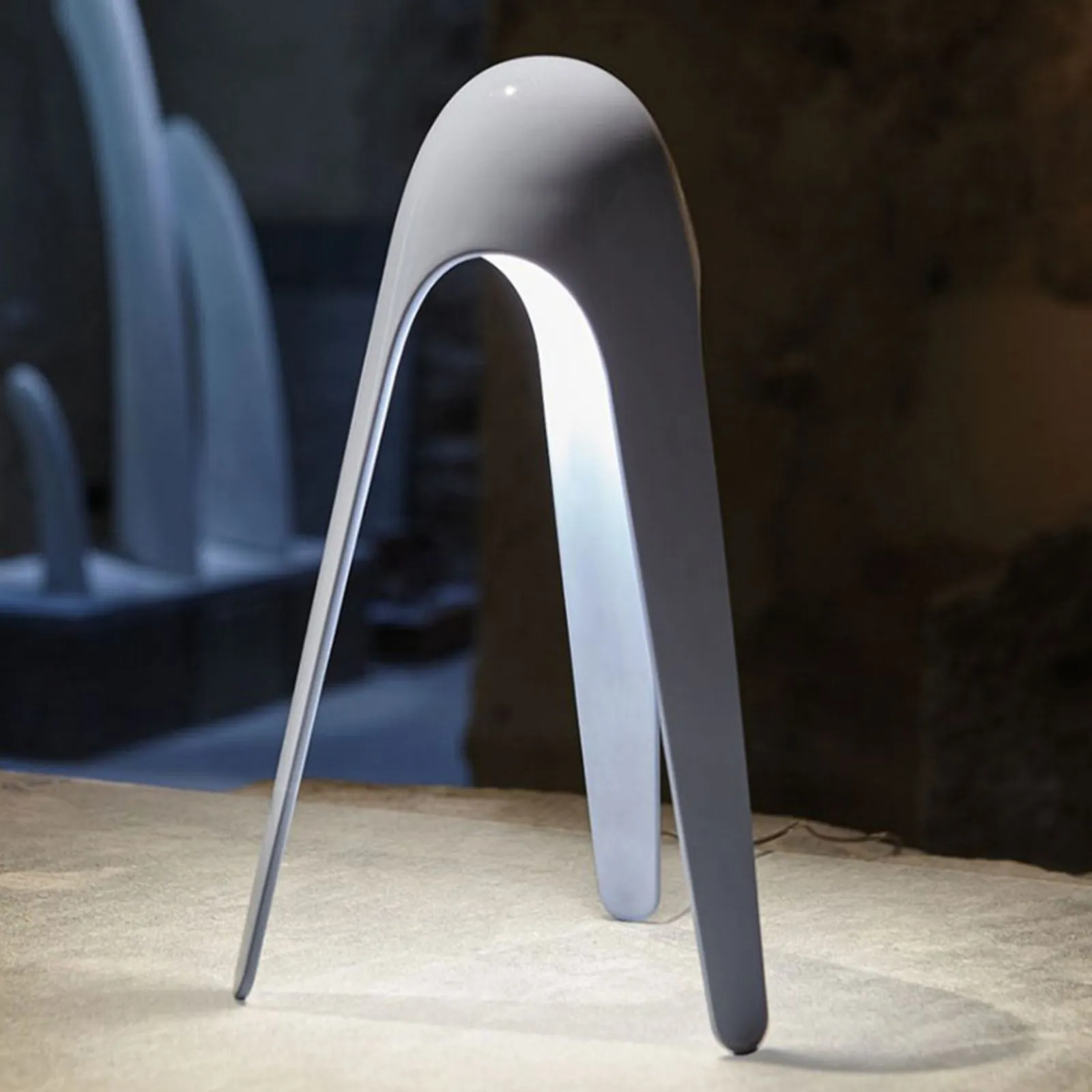 Martinelli Luce Cyborg LED da tavolo, grigio