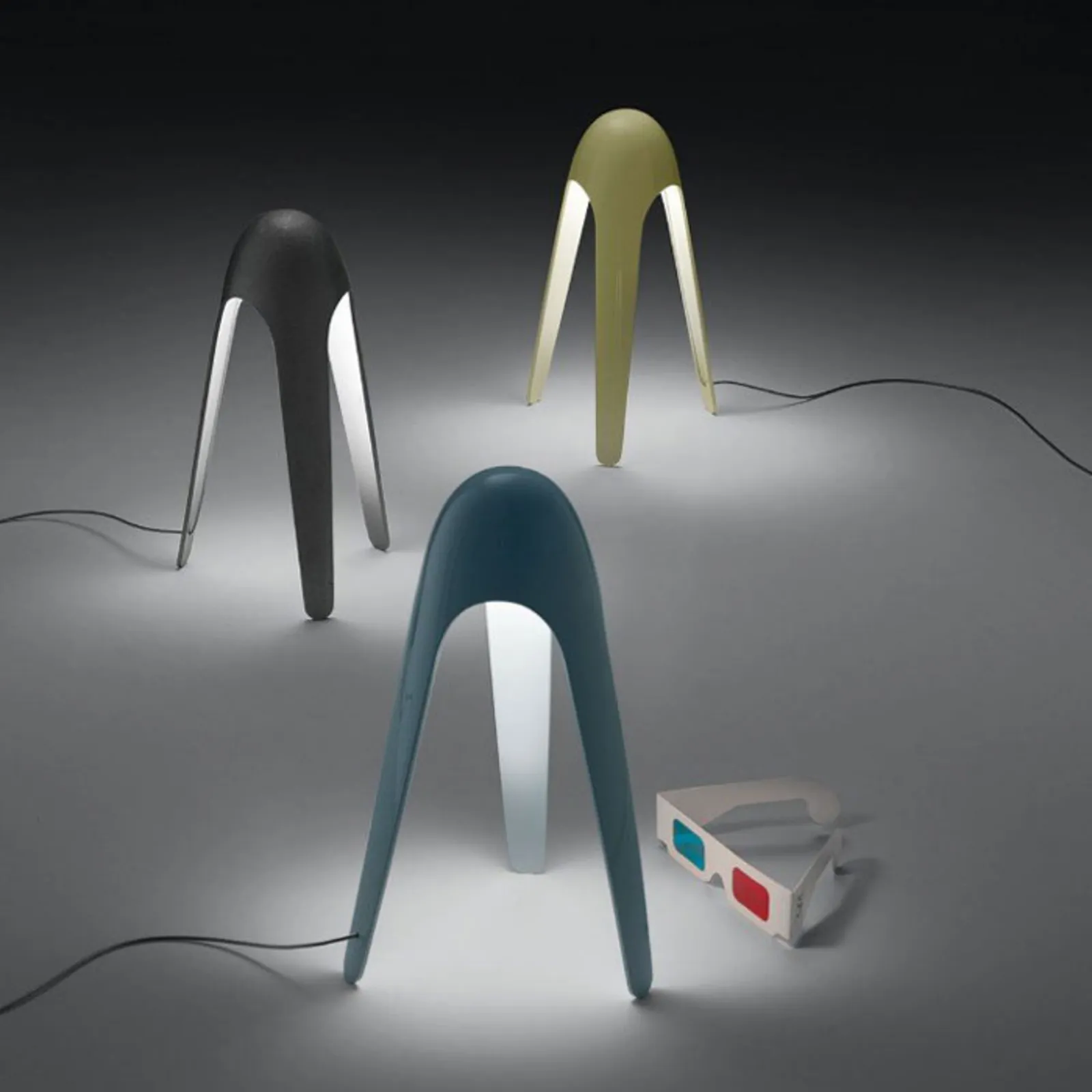 Martinelli Luce Cyborg LED da tavolo, grigio