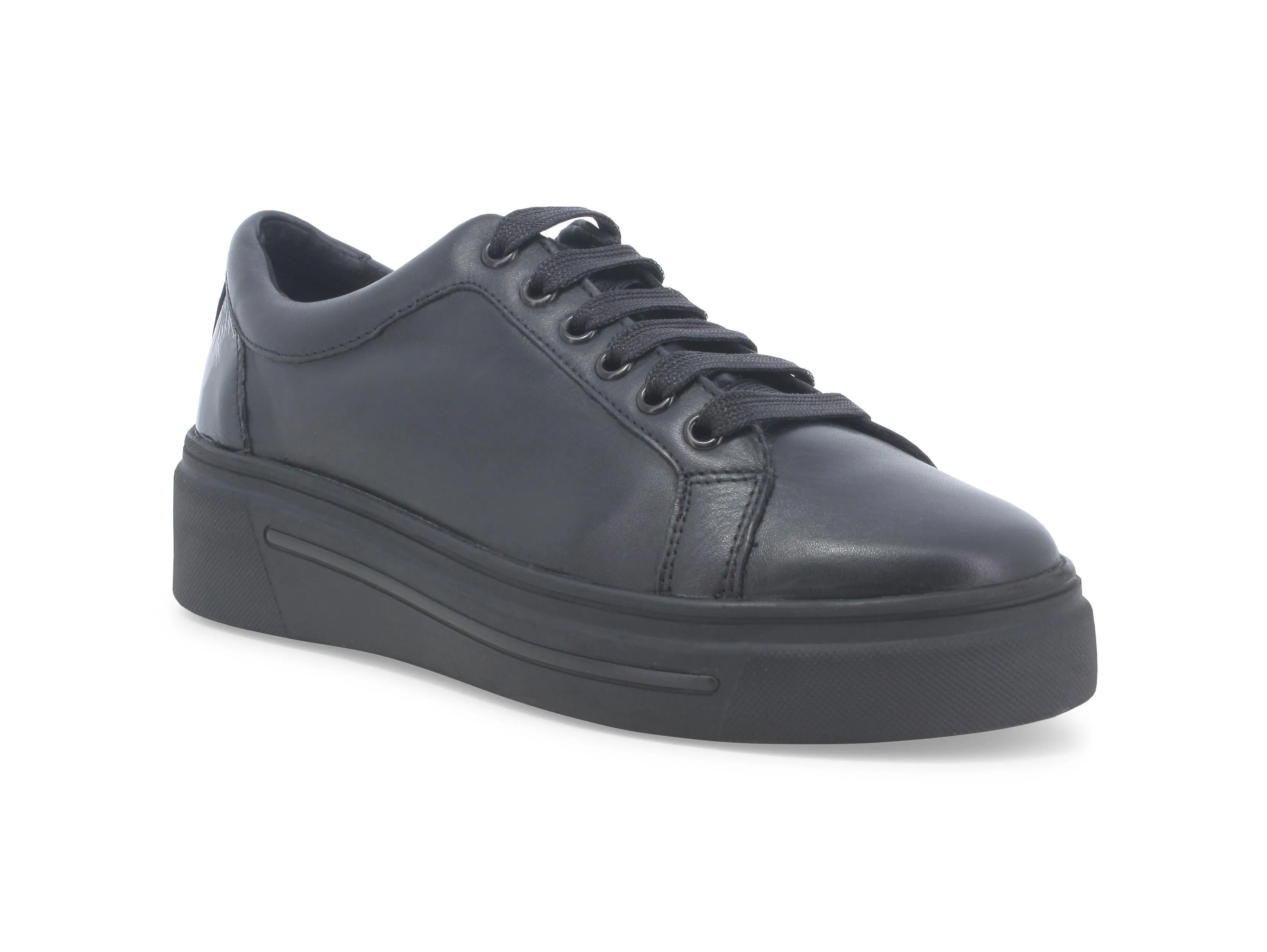 Melluso Donna Sneakers Stringate Suola Cassetta Tomaia Pelle