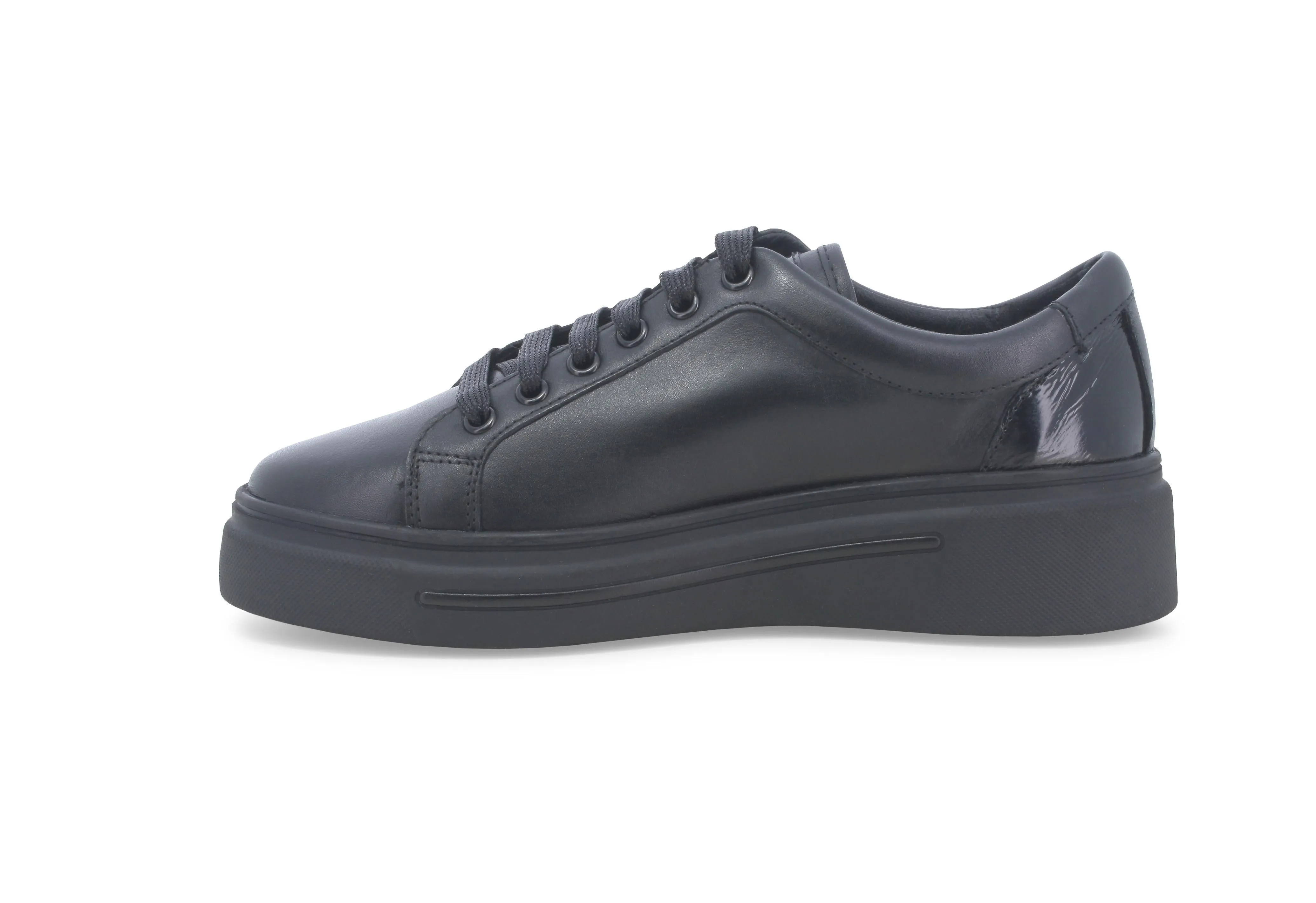 Melluso Donna Sneakers Stringate Suola Cassetta Tomaia Pelle