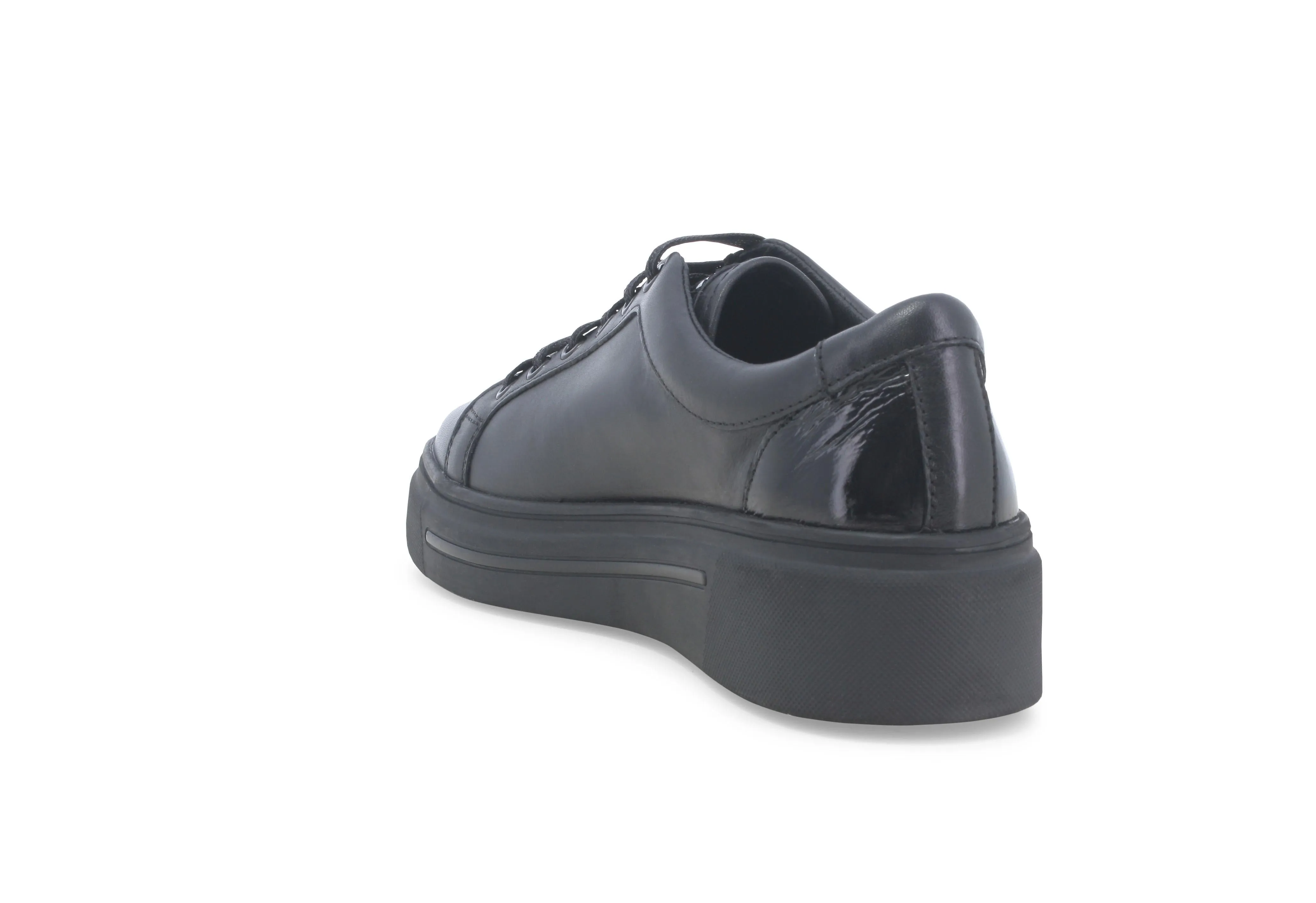Melluso Donna Sneakers Stringate Suola Cassetta Tomaia Pelle