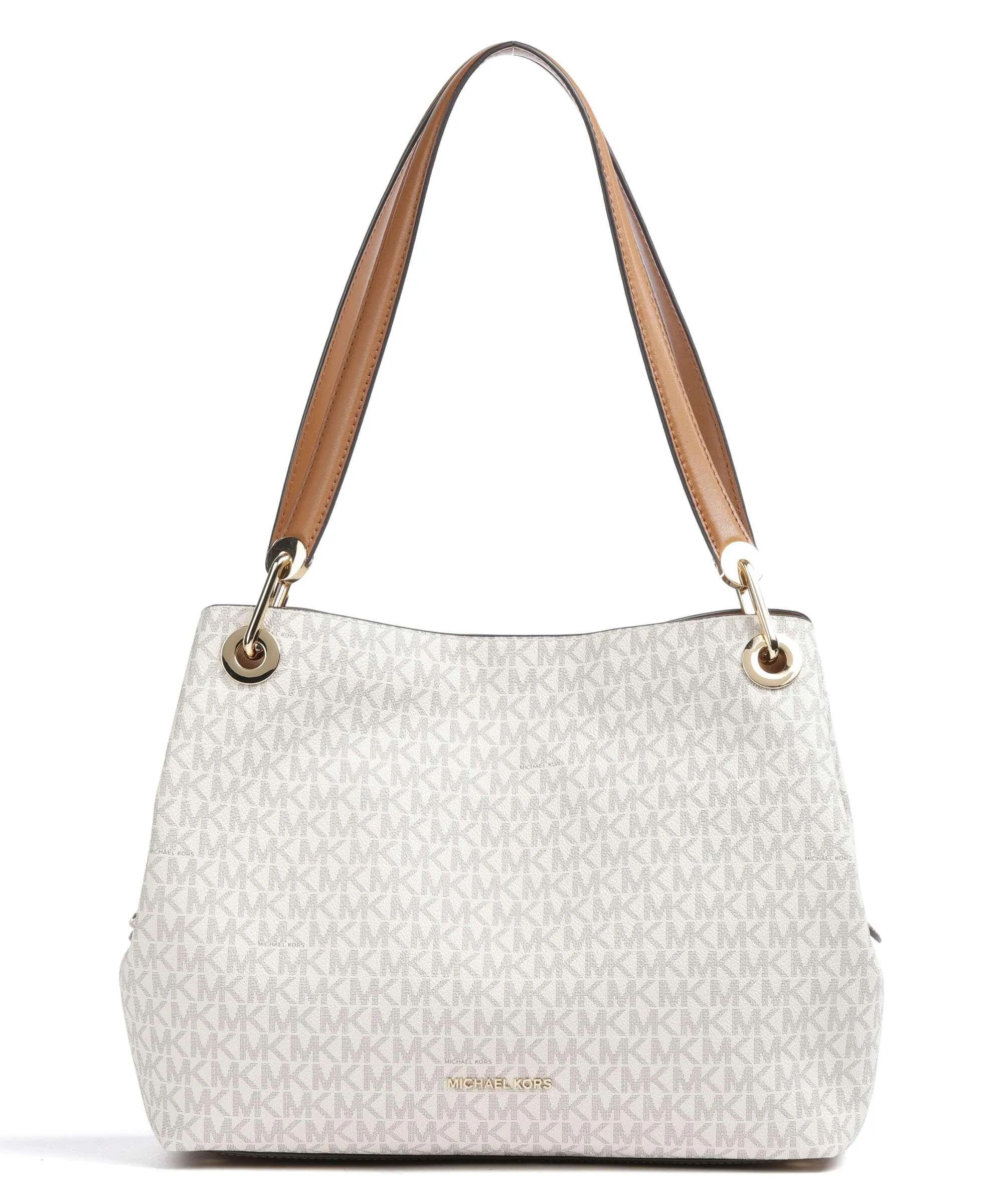  Michael Kors Raven Borsa hobo tela avorio  