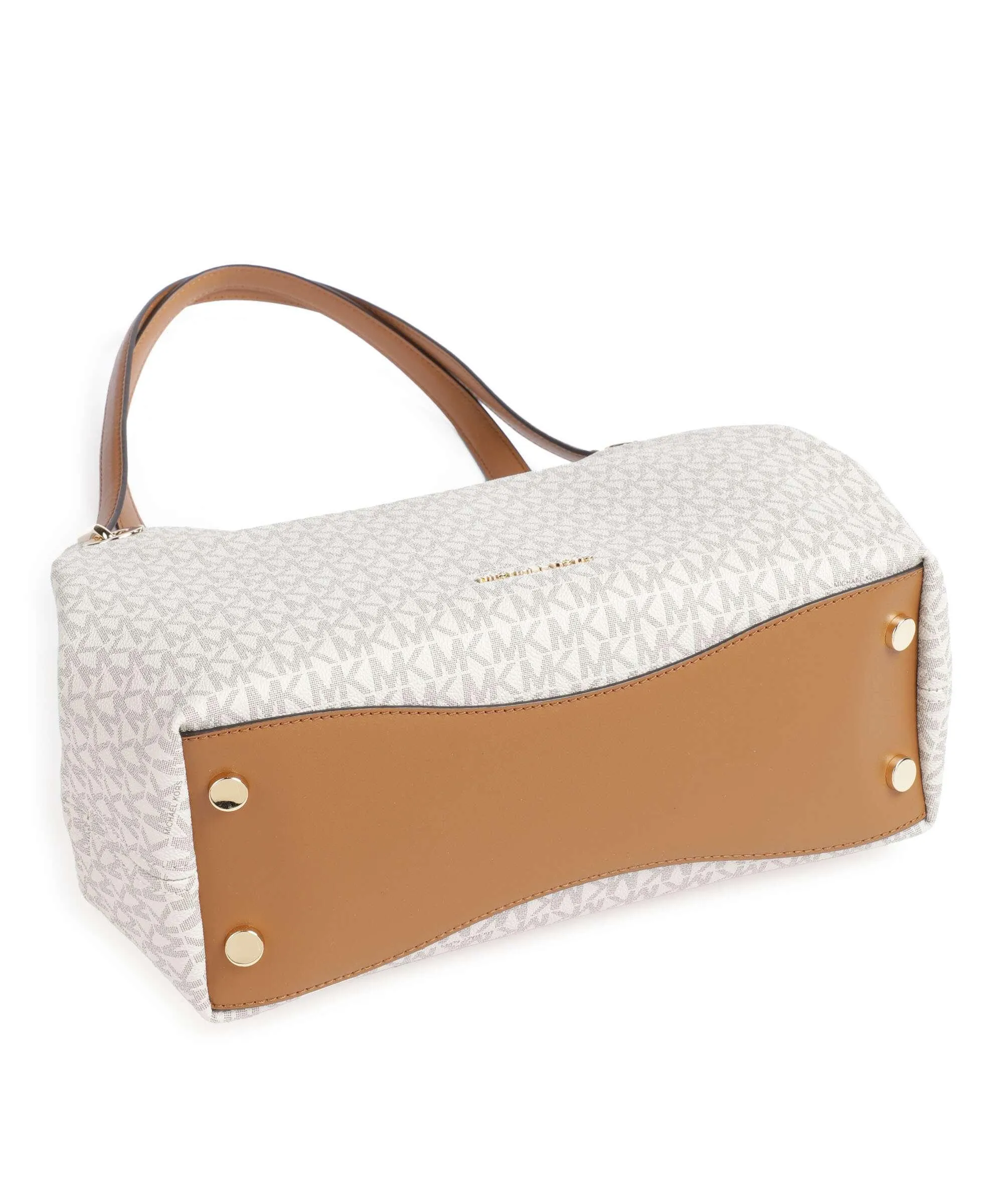  Michael Kors Raven Borsa hobo tela avorio  
