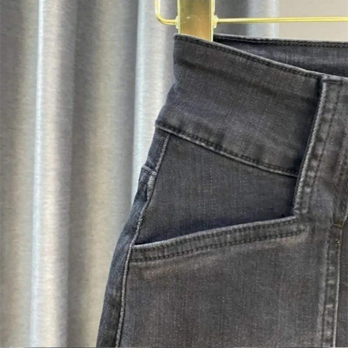Minigonne a matita in denim effetto invecchiato Donna Stile vintage Streetwear Tempo libero Ulzzang All Match Bf Abbigliamento m
