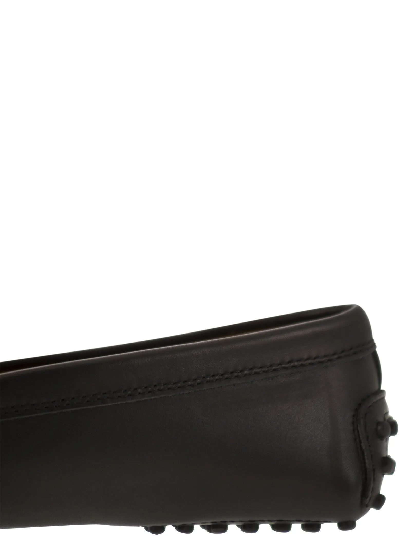 Mocassino con catena in pelle
