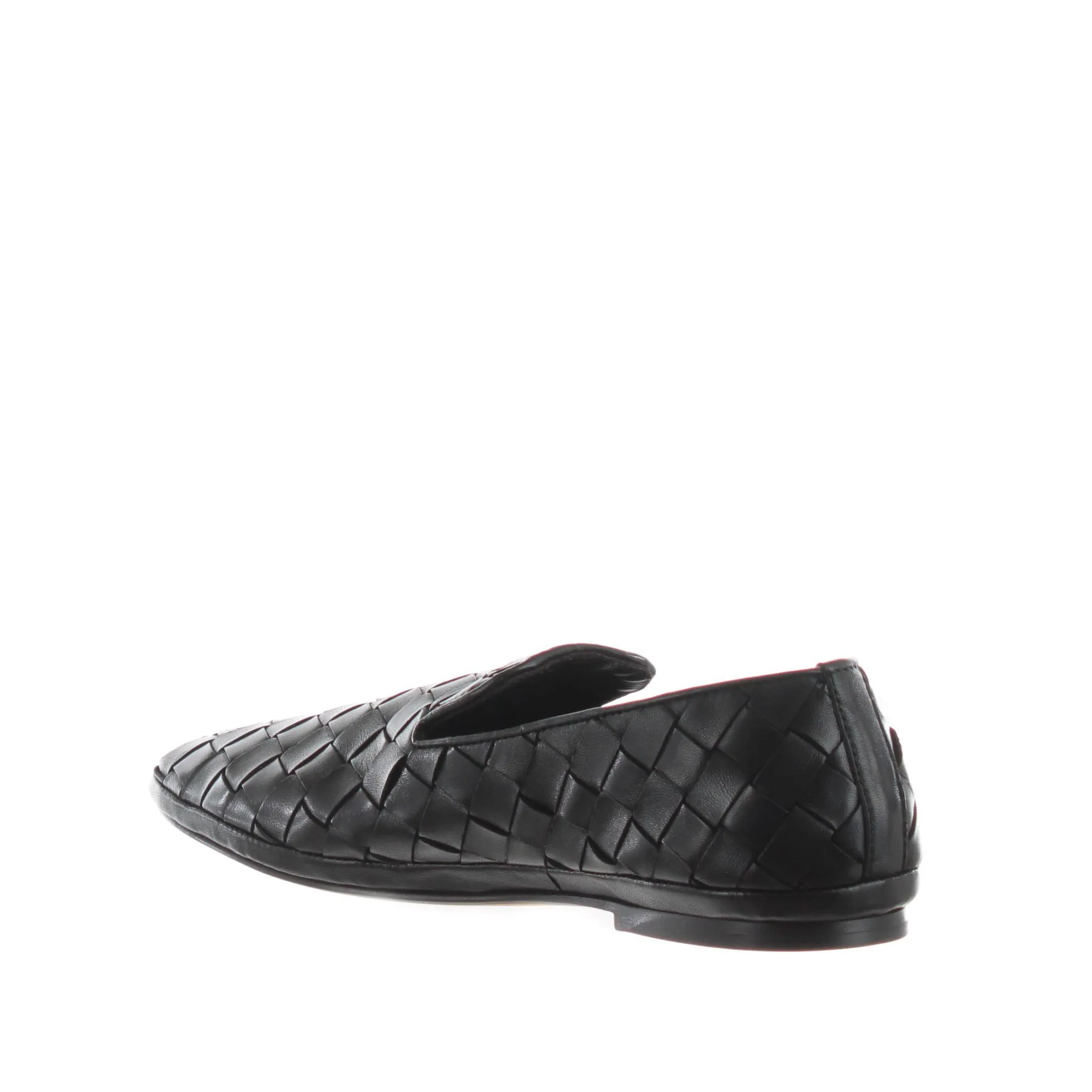Mocassino in pelle intrecciata