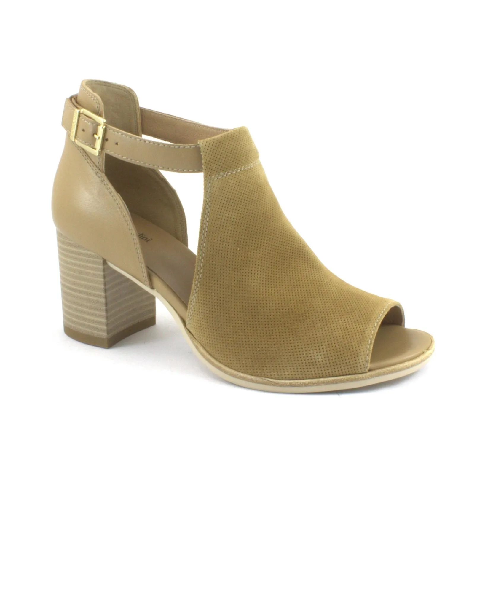 NERO GIARDINI 06291 corda beige scarpe donna sandalo tallone chiuso tacco fibbia