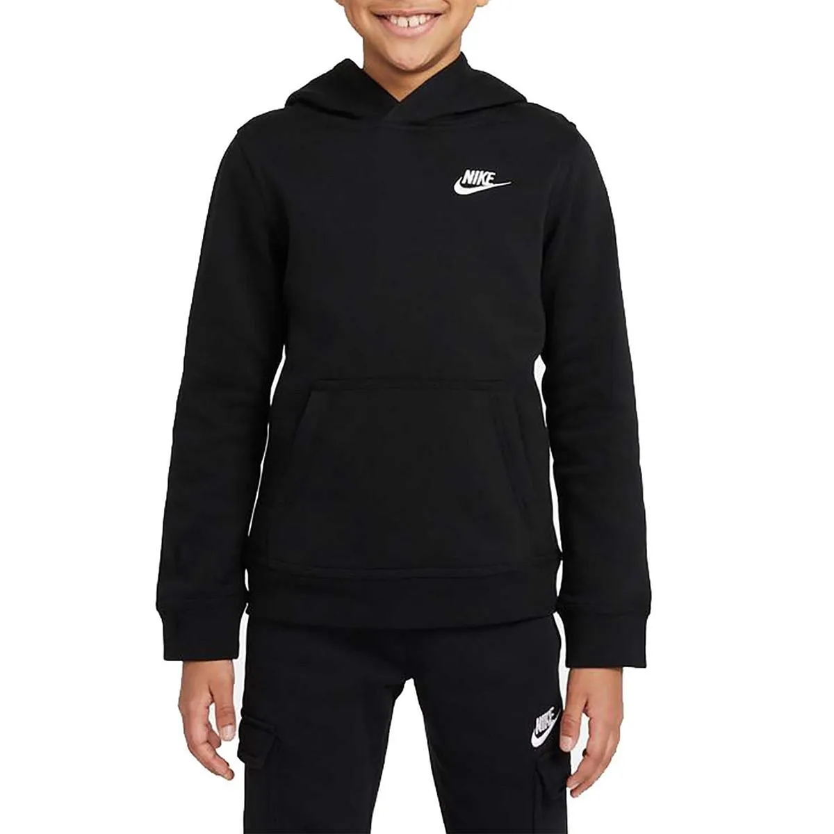      NIKE FELPA CON CAPPUCCIO SMALL LOGO BAMBINO  