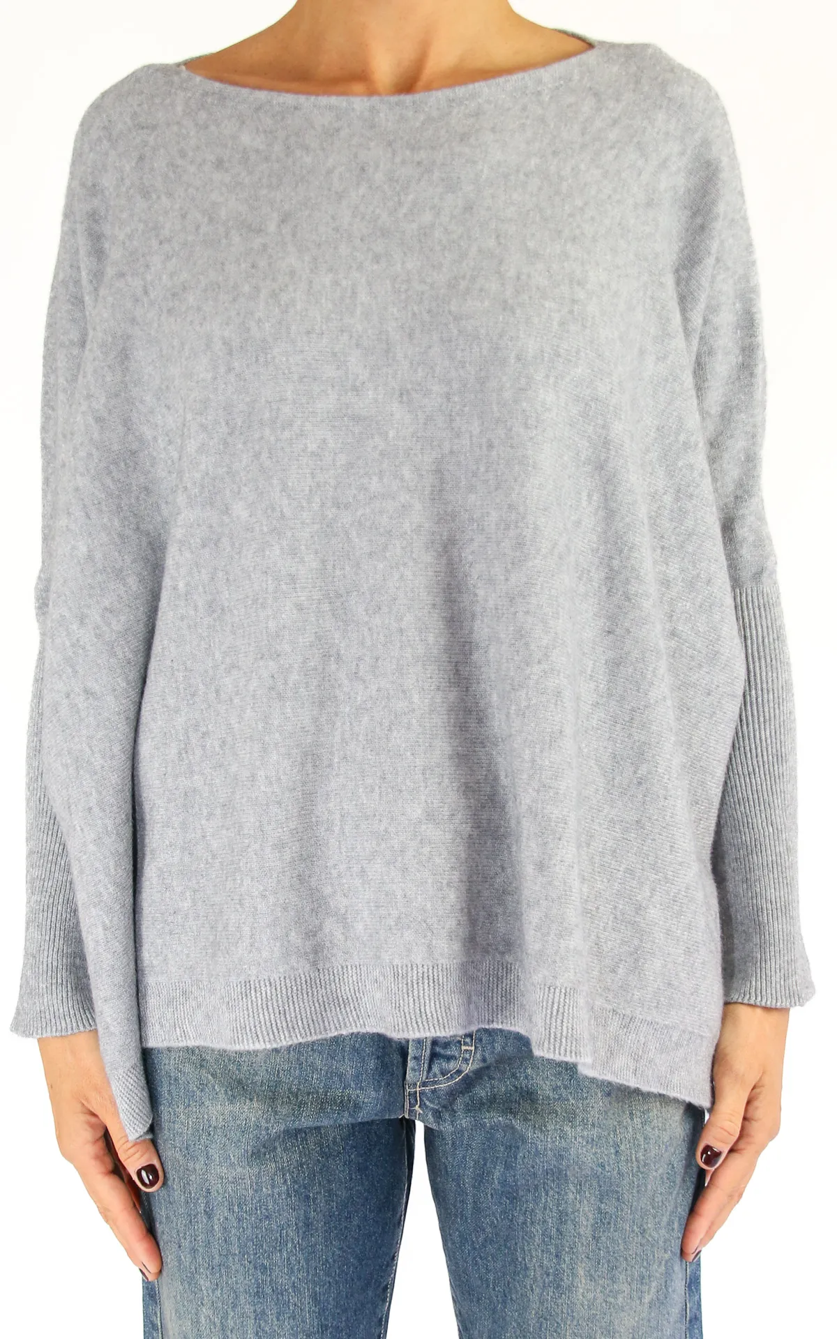 Off-On – maglia oversize – grigio