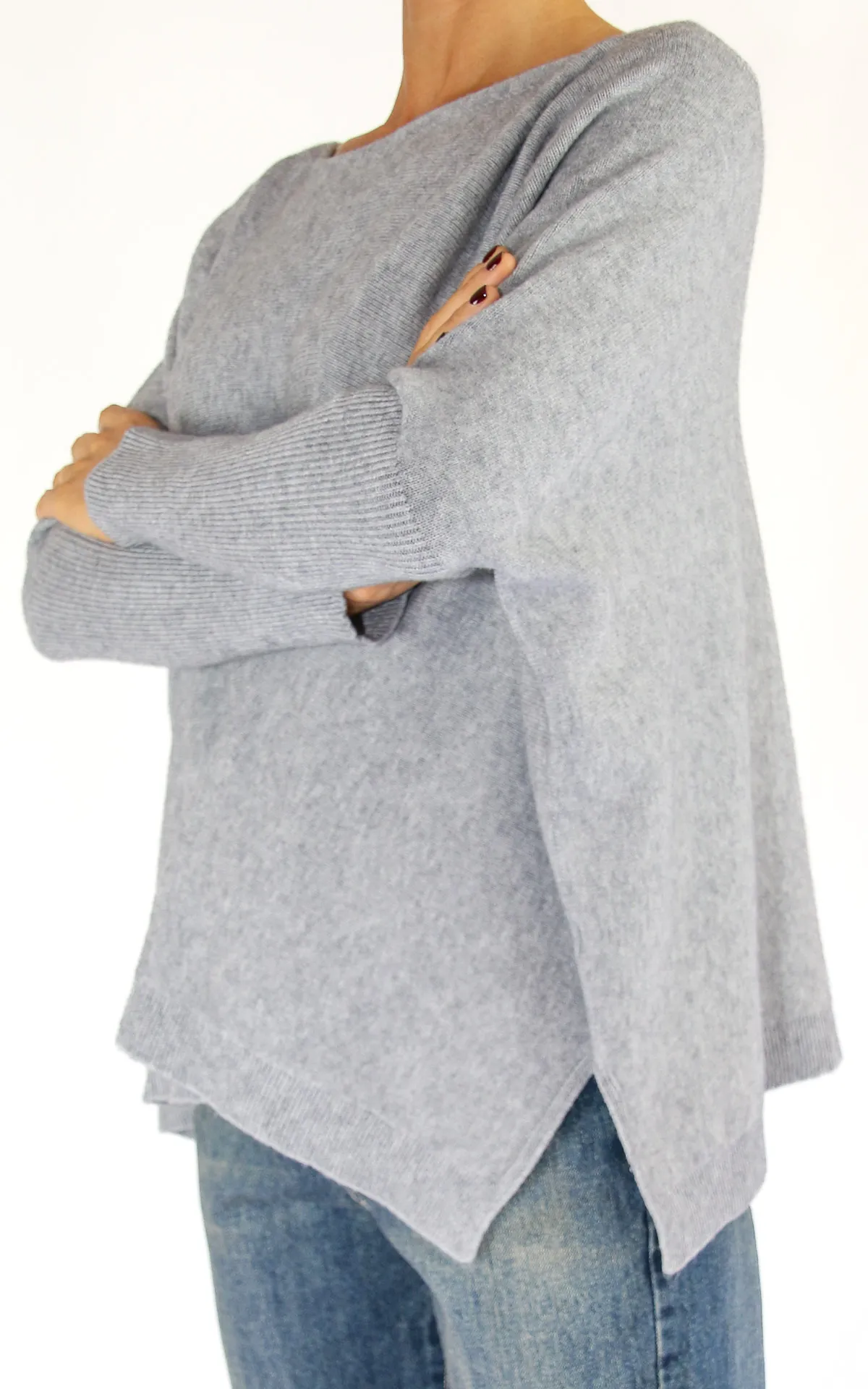 Off-On – maglia oversize – grigio
