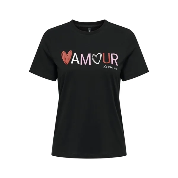 ONLY T-shirt donna mezza manica stampa love