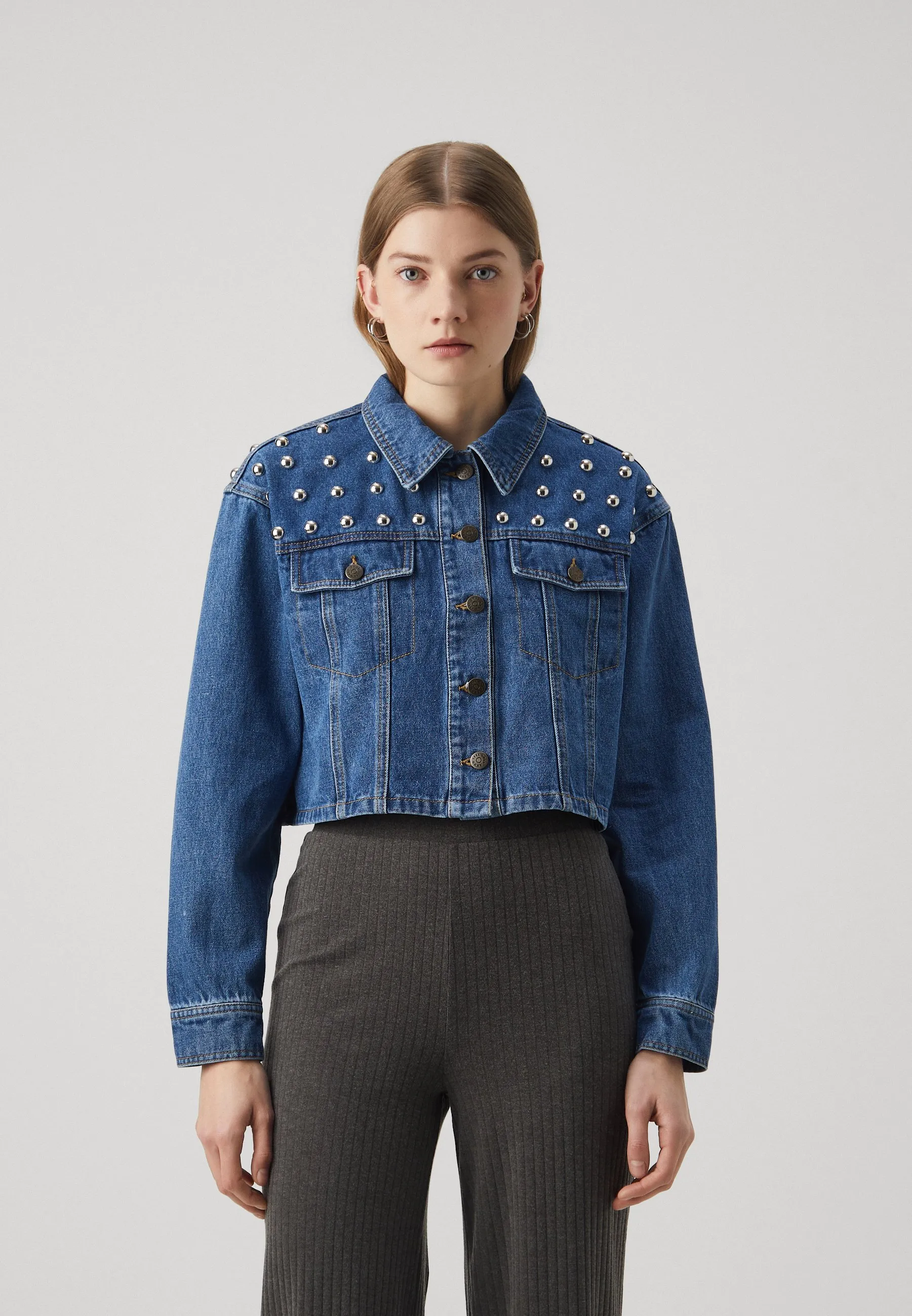 ONLZENDAYA STUD JACKET  - Giacca di jeans