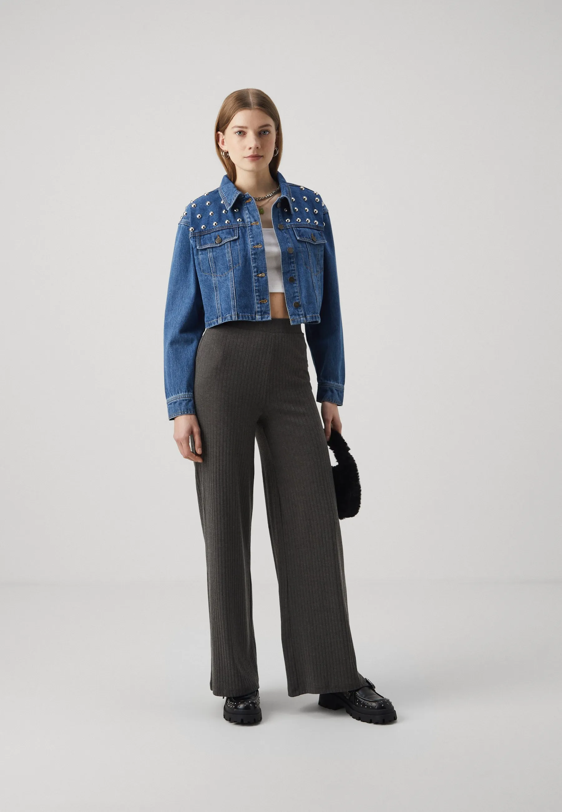 ONLZENDAYA STUD JACKET  - Giacca di jeans
