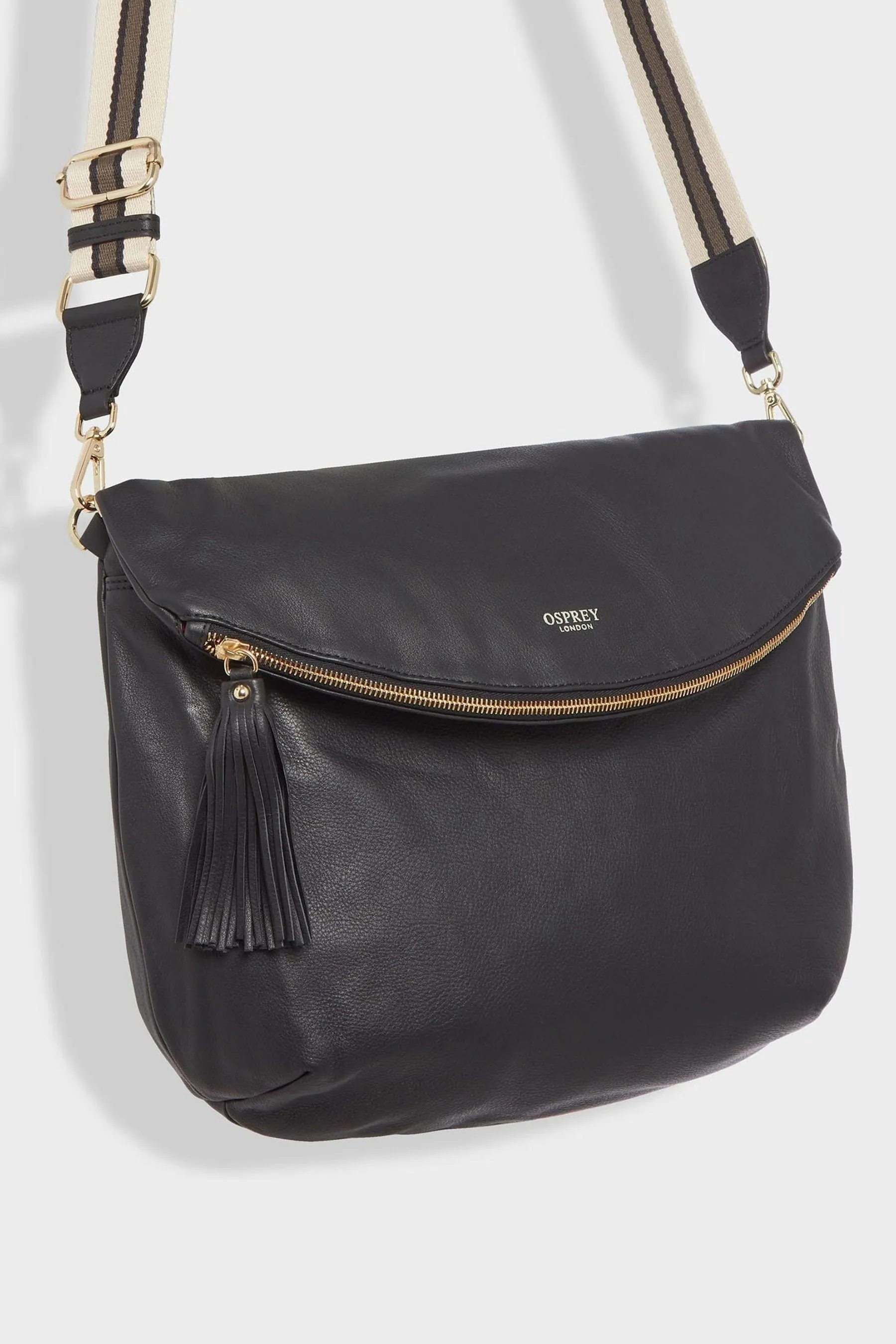 OSPREY LONDON - Large Milano - Borsa a tracolla double-face in pelle italiana