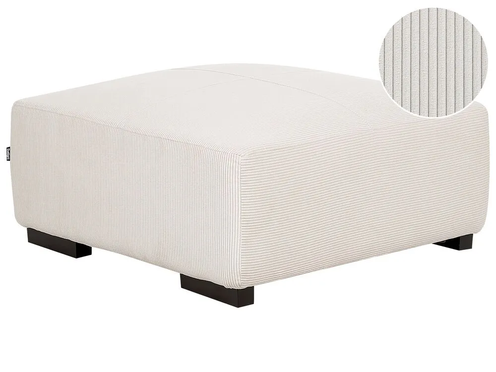 Ottoman LUNGO Corduroy Off-White