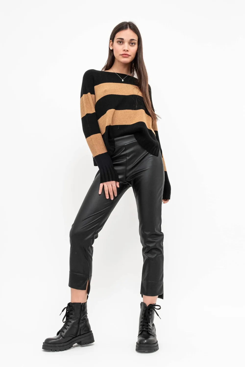 PANTALONE ECOPELLE SPACCHETTI