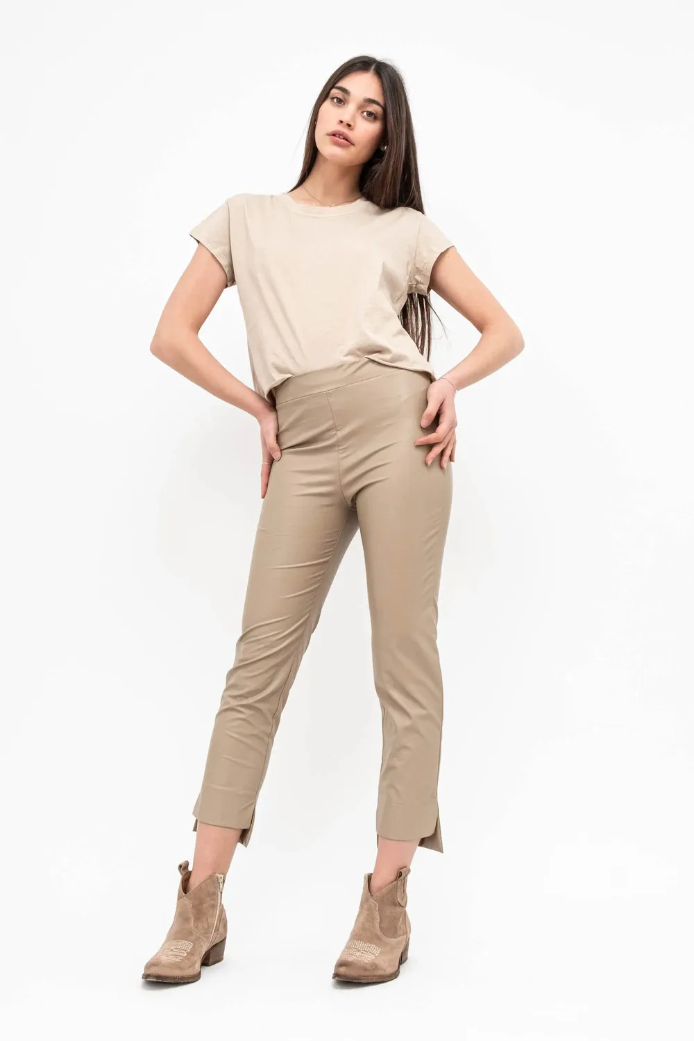 PANTALONE SPACCHETTI ECOPELLE