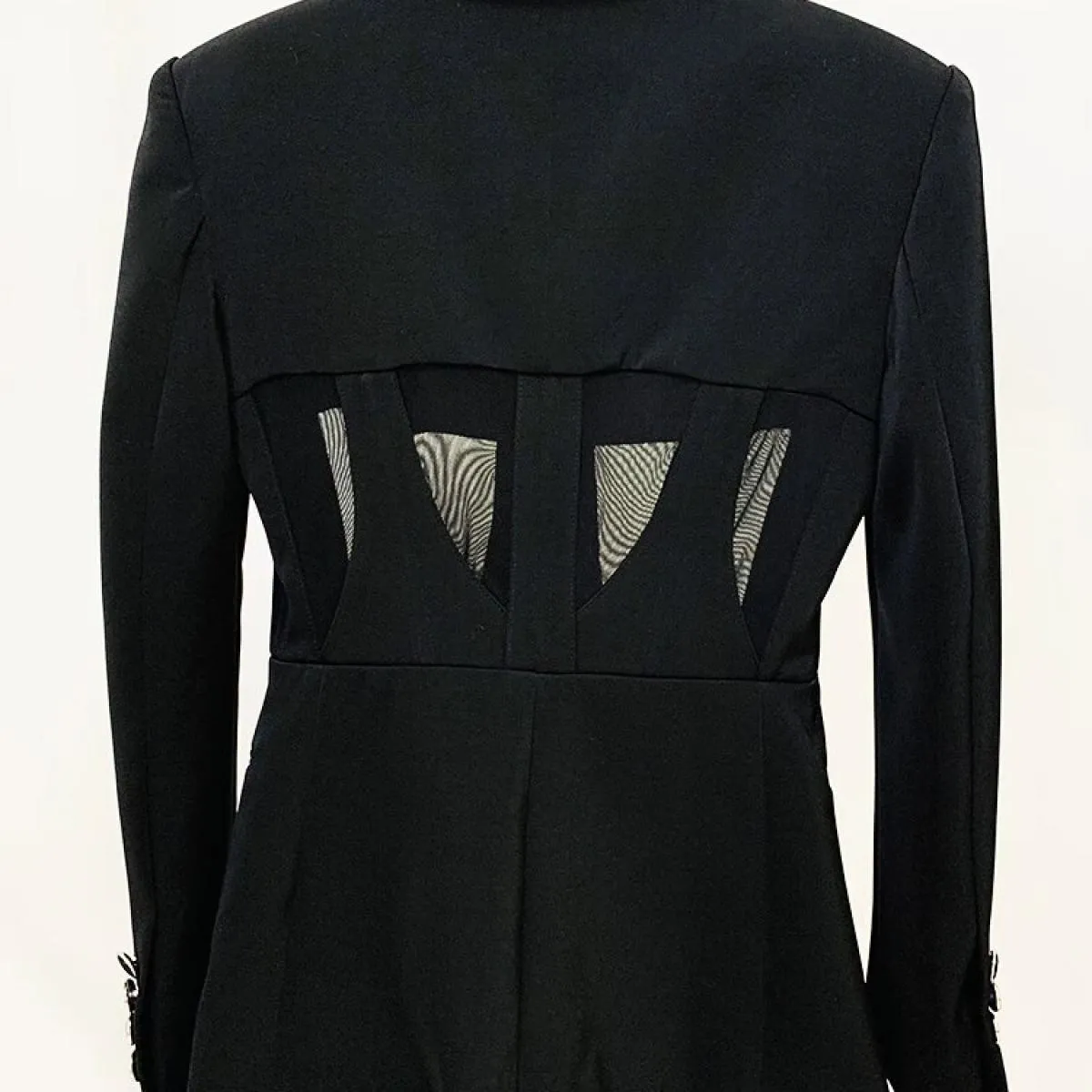 Pantaloni a matita blazer patchwork di garza prospettiva da donna del vestito blazer del designer più nuovo del 2023 di High Str