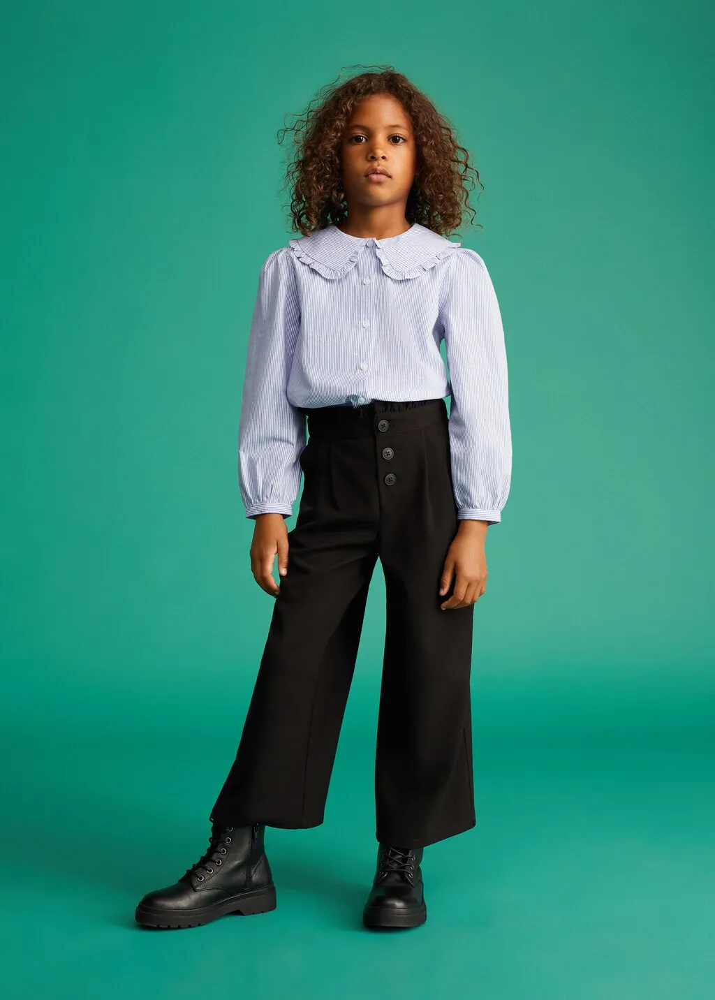 Pantaloni culotte pinces